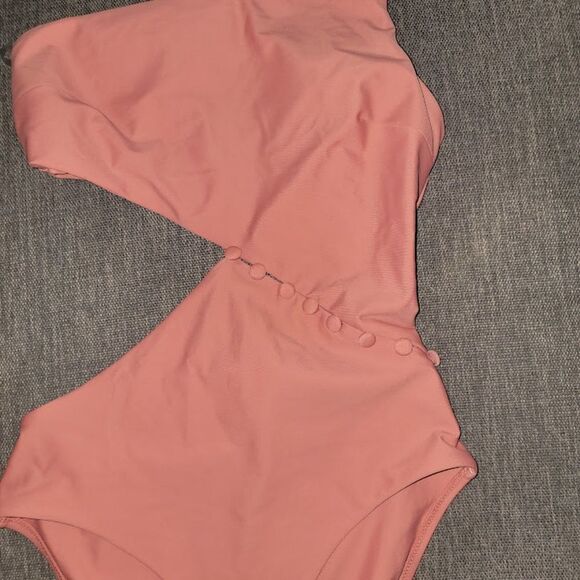 Red Carter Women's Asymmetric Maillot One Shoulder One-Piece Swimsuit Si… - Picture 8 of 12